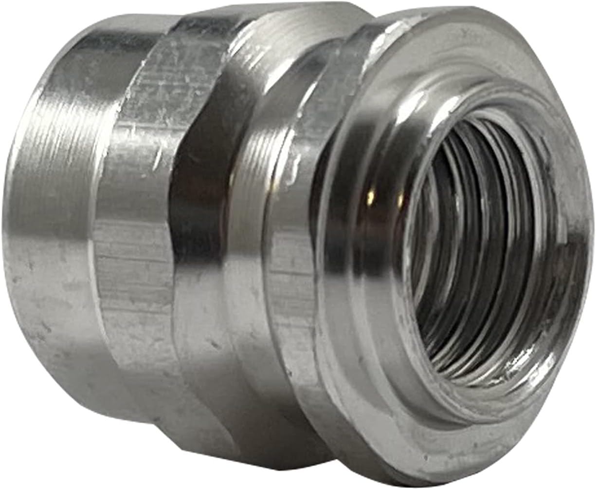 Sherco-Auto R-134a Aluminum Valve High Side Retrofit Adapter 3/16" Flare 3/8" SAE - 5 Pack - Made in USA