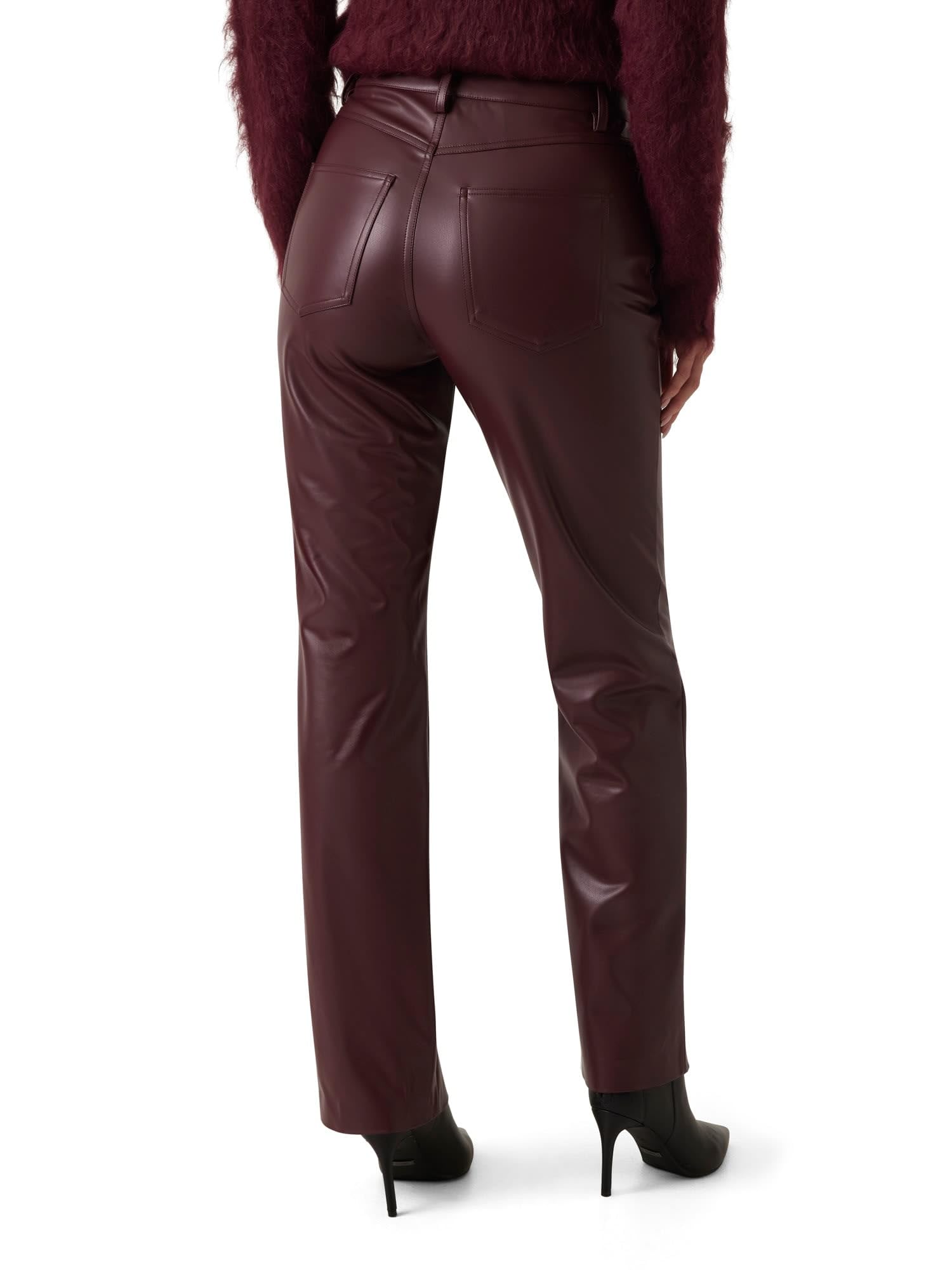 GUESS Womens 80 Straight Pu Pant