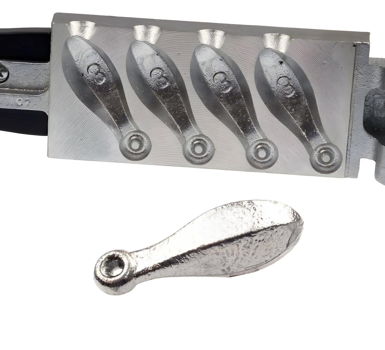 Do it Mold Bank Sinker Casts 4-3oz Sinkers - Do it Mold 1107 BK-4-3Z