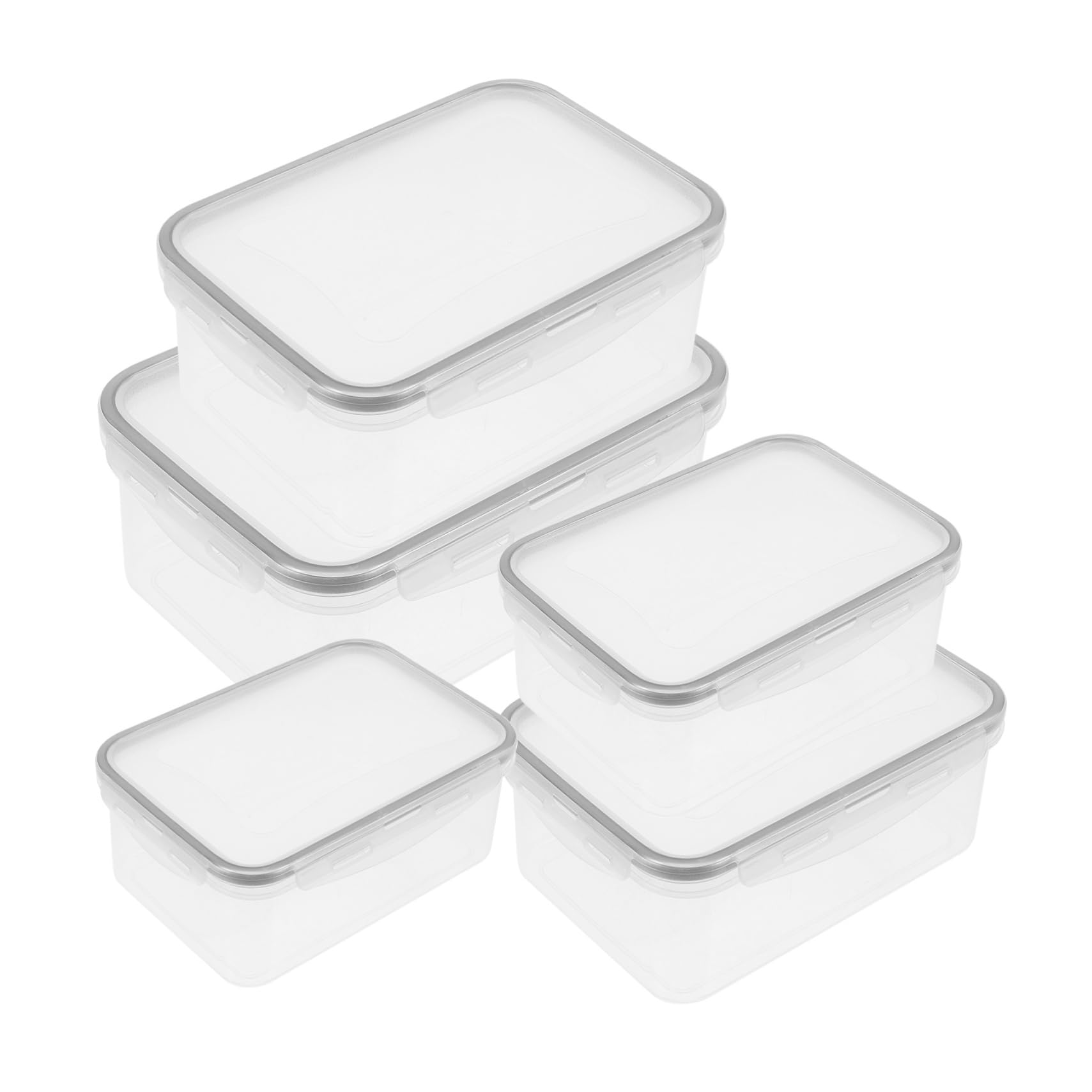 PRETYZOOM 15piezas Contenedores De Almacenamiento Para Frigorífico De Cajas Apilables Con Tapa Para Frutas Verduras y Alimentos Material Seguro y Para Refrigeradores y Congeladores