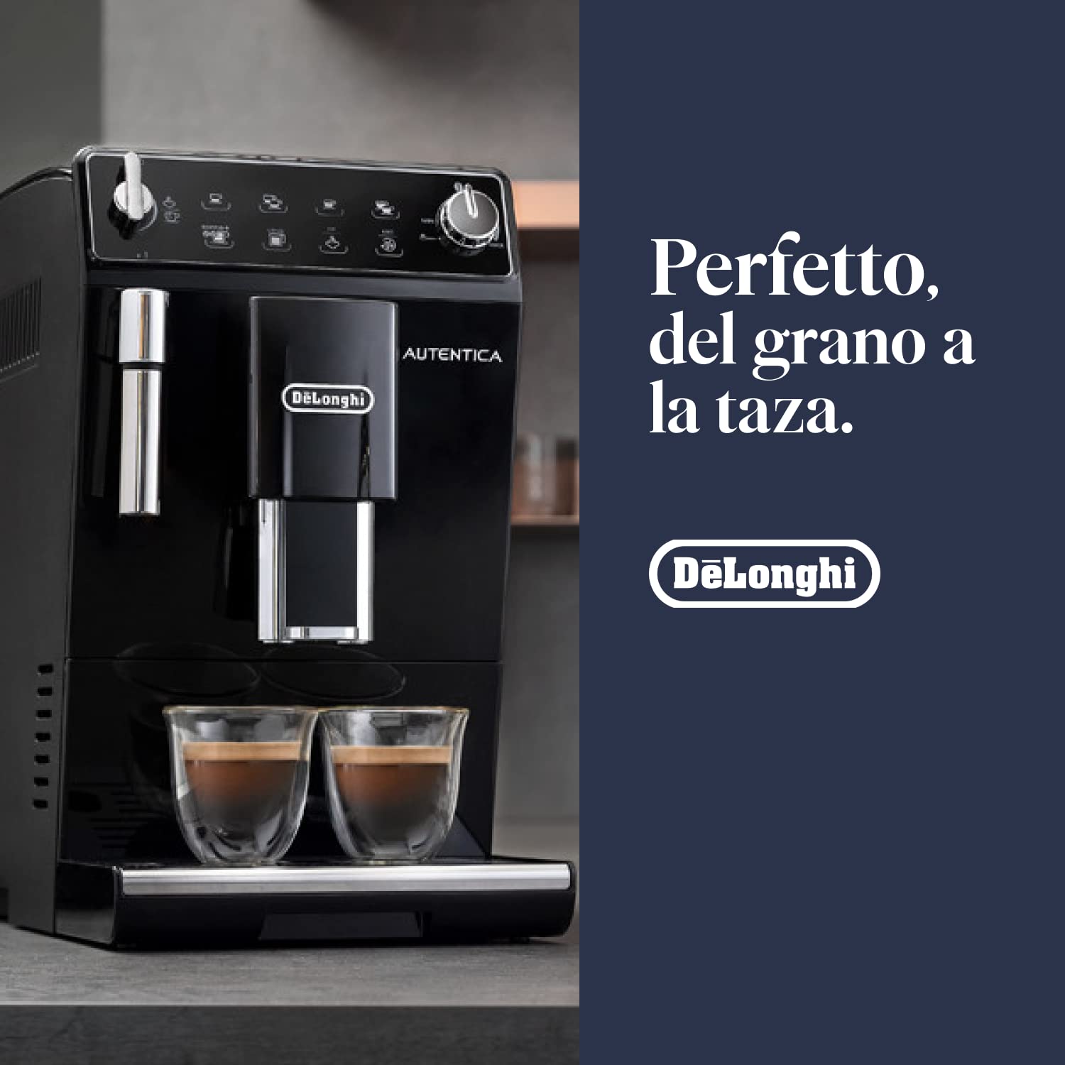 De'Longhi Autentica, Automatic Bean to Cup Coffee Machine, Cappuccino