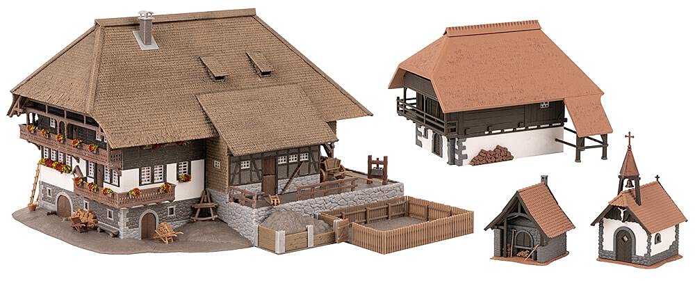 Faller 130677 Schwarzwald-Set Vogtsbauernhof, 27 x 24 x 14,5 cm