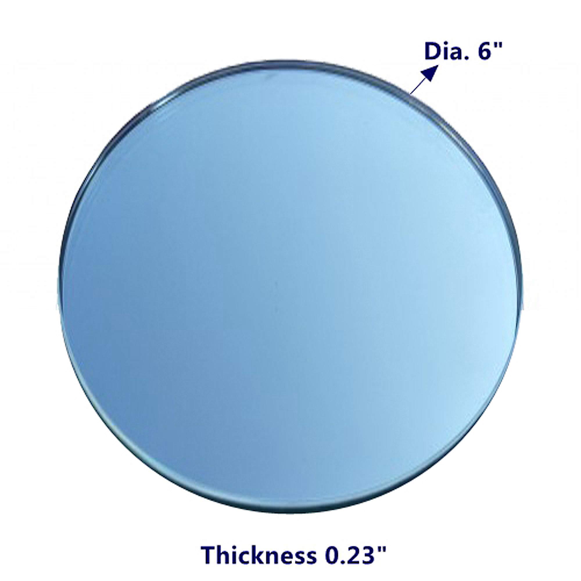 FixtureDisplays® 6" Glass Mirror Round Glass Table Mirrors for Wedding and Party Shops Centerpieces 18827-NF