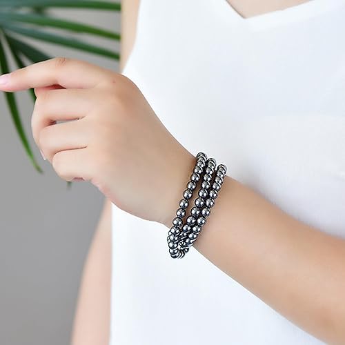 Miniatura 18 de Handmade 8mm Beaded Bracelets For Men Protection Bracelet For Women Chakra Feng Shui Stretchy Handmade Lucky Money Stretchy Crystal Bracelets Best