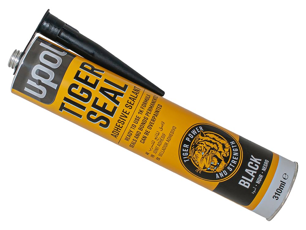 U-POL Tiger Seal Adhesive Sealant Black 310mL Ready To Use 1K FormulaVitesse