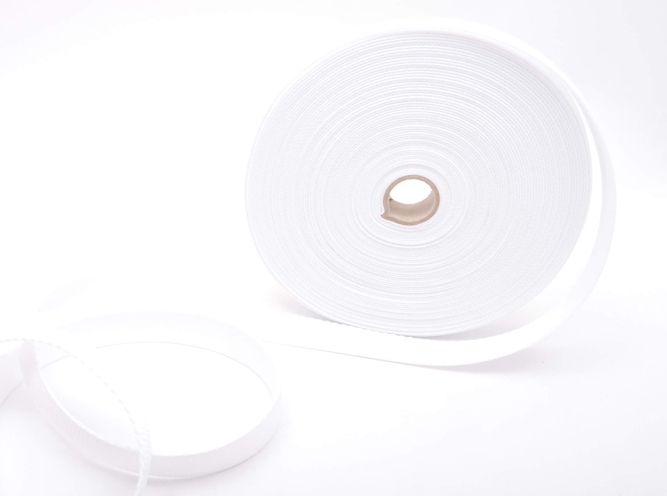 Trimz Polypropylene Webbing, White – 25mm Wide x 20Mtr Reel – Heavy Duty Strapping for Bags and Crafts