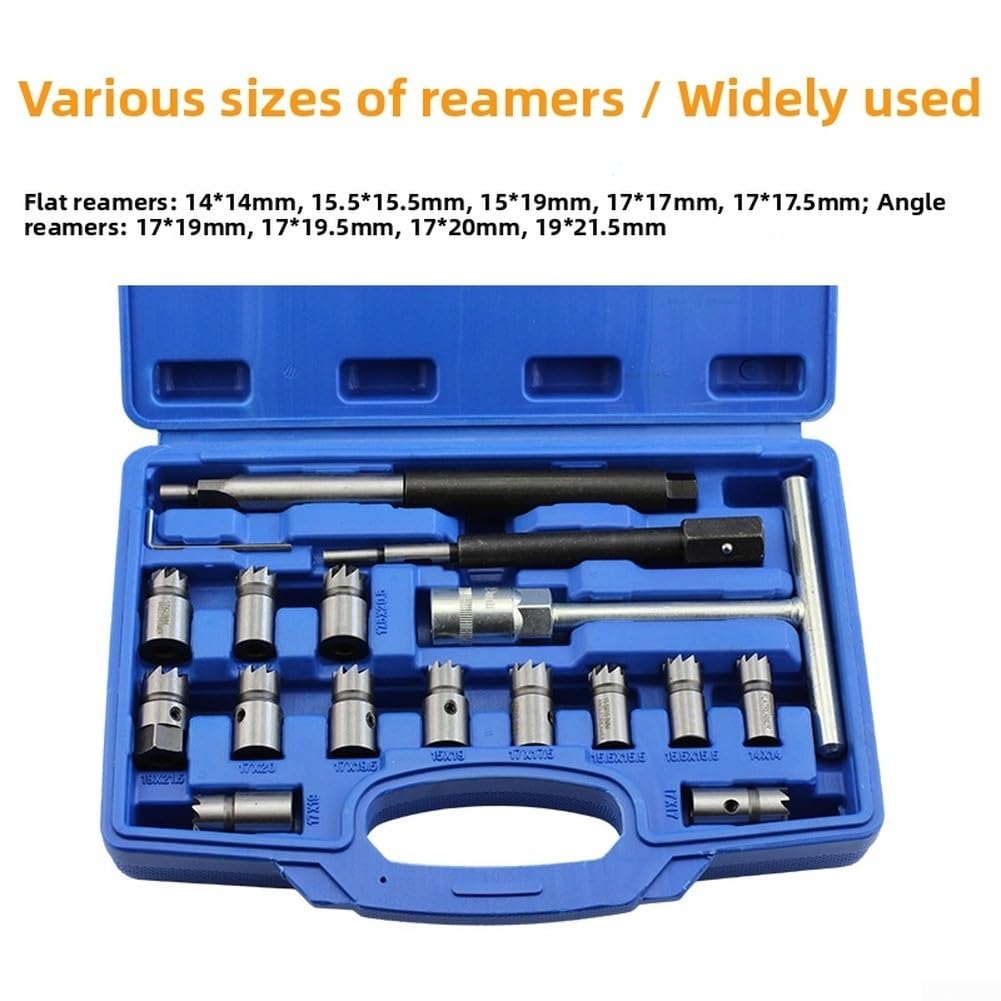 Kit de nettoyage de siège d'injecteur de carburant 13 tailles