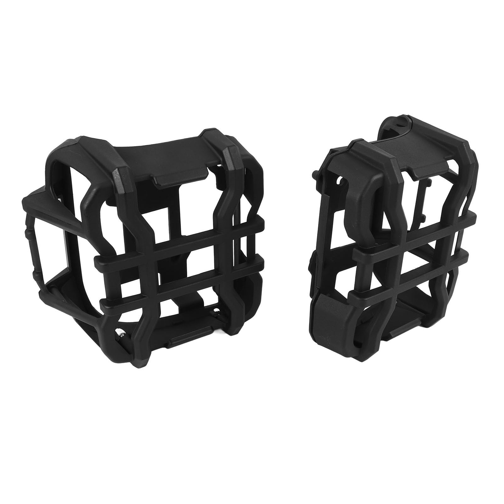 2 fundas protectoras para luz trasera, protectores exteriores de luz trasera negra de impacto, adornos decorativos para JL 2018-2023 con luces LED, hechas de material ABS altamente resistente al
