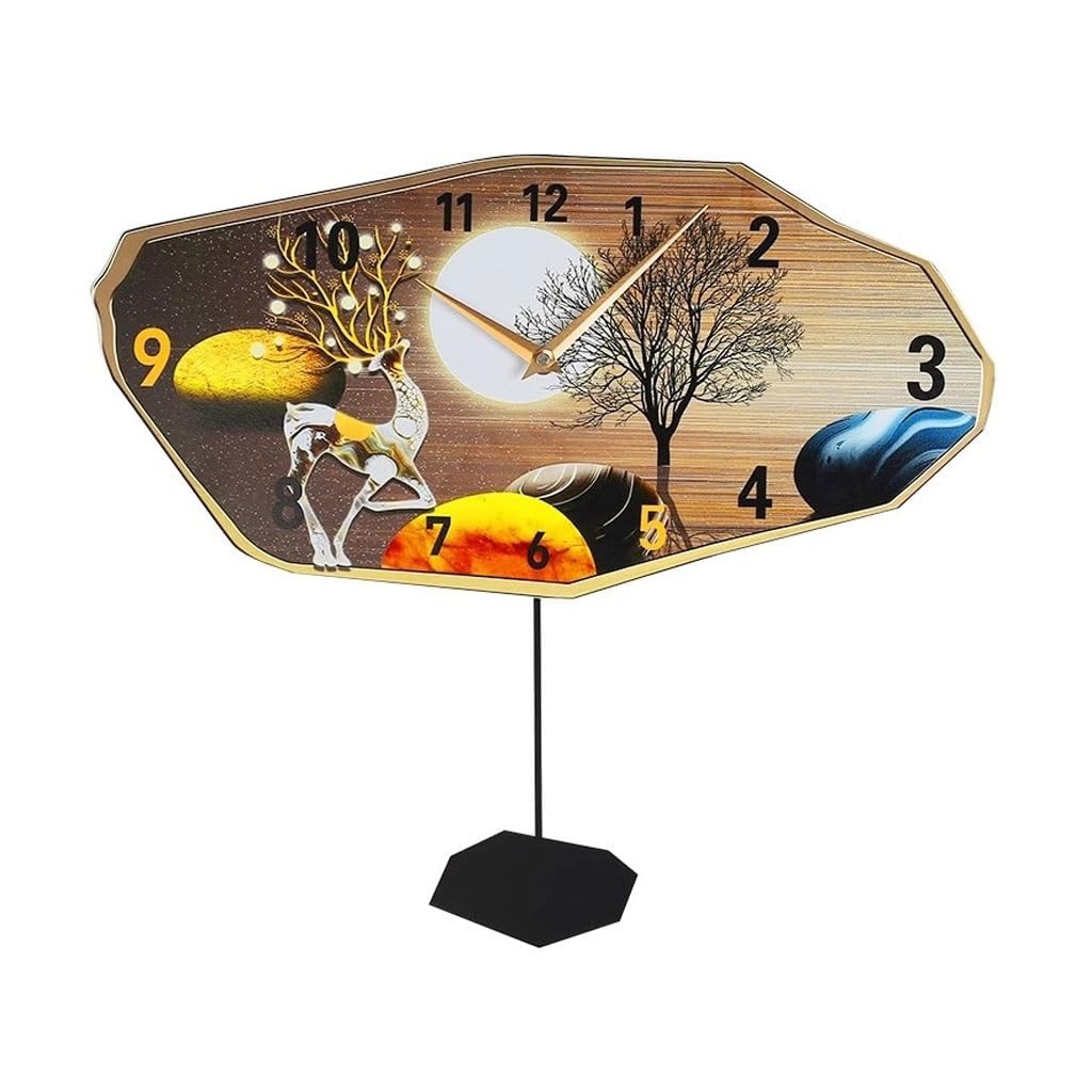 GFHTRELY Wall Clock Creative Wall Clock Living Room Fashion Decorative Clock Light Luxury Corridor Simple Clock Clock