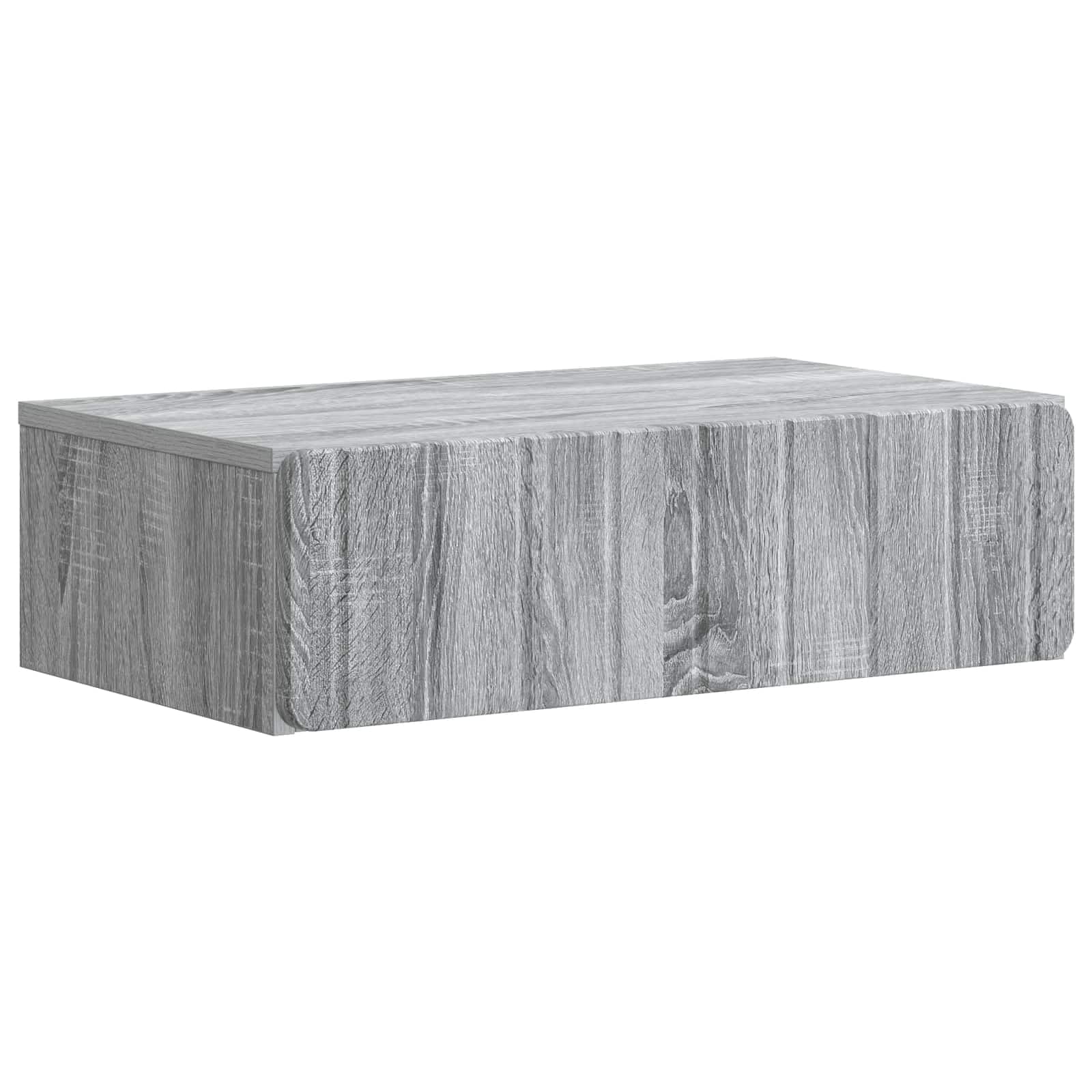 Tavolino da parete in legno per corridoio, grigio