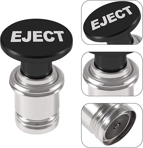 Miniatura 9 de EJECT - Encendedor de cigarrillos para automóvil, aluminio anodizado MELIFE universal, accesorio de repuesto de 12 voltios, se adapta a la mayoría