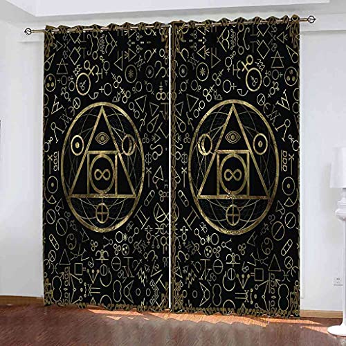 Rideaux à oeillets imprimé géométrique pour chambre d'enfant - 2