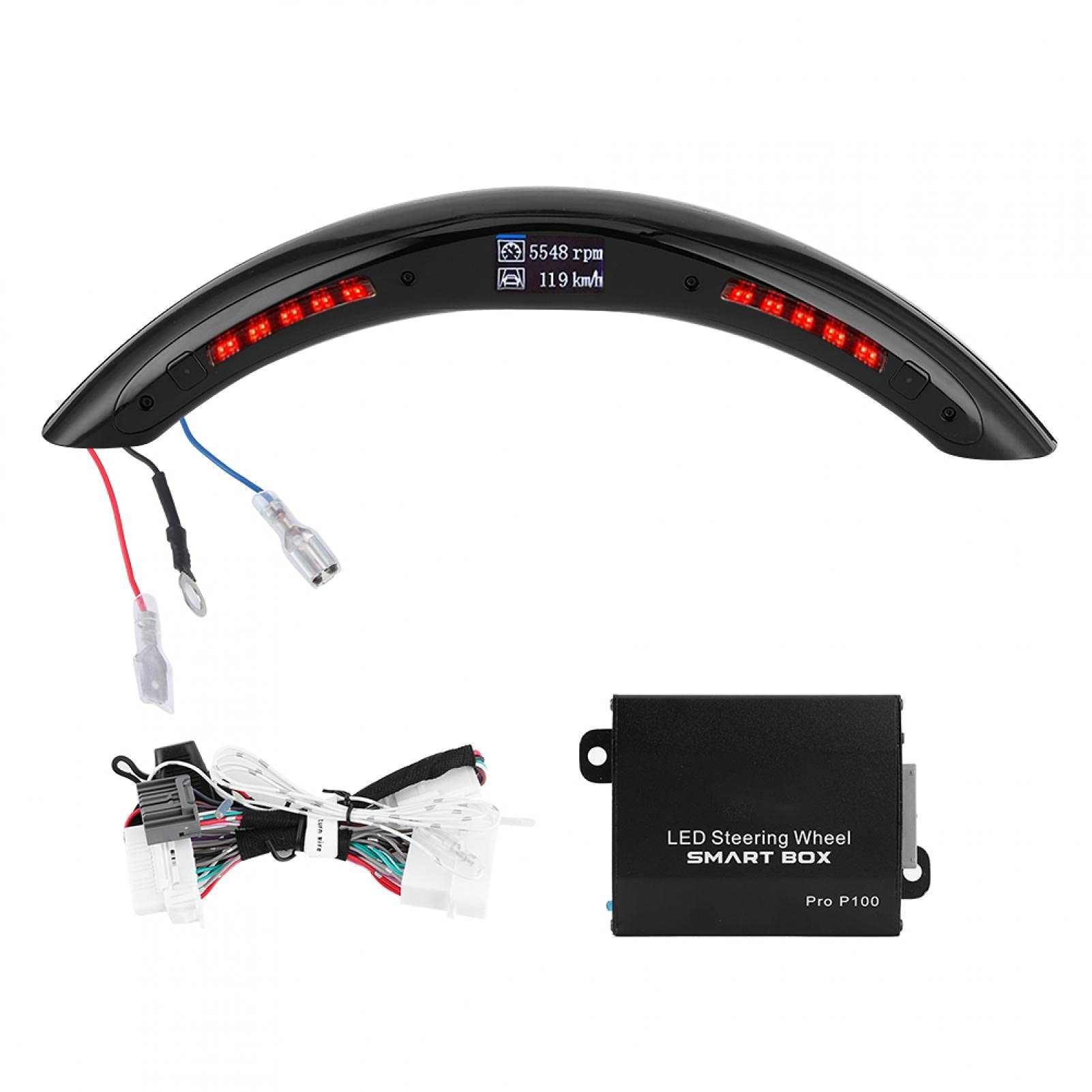 Buy Qiilu LED Steering Wheel Display, Universal 3rd Gen LED Performance