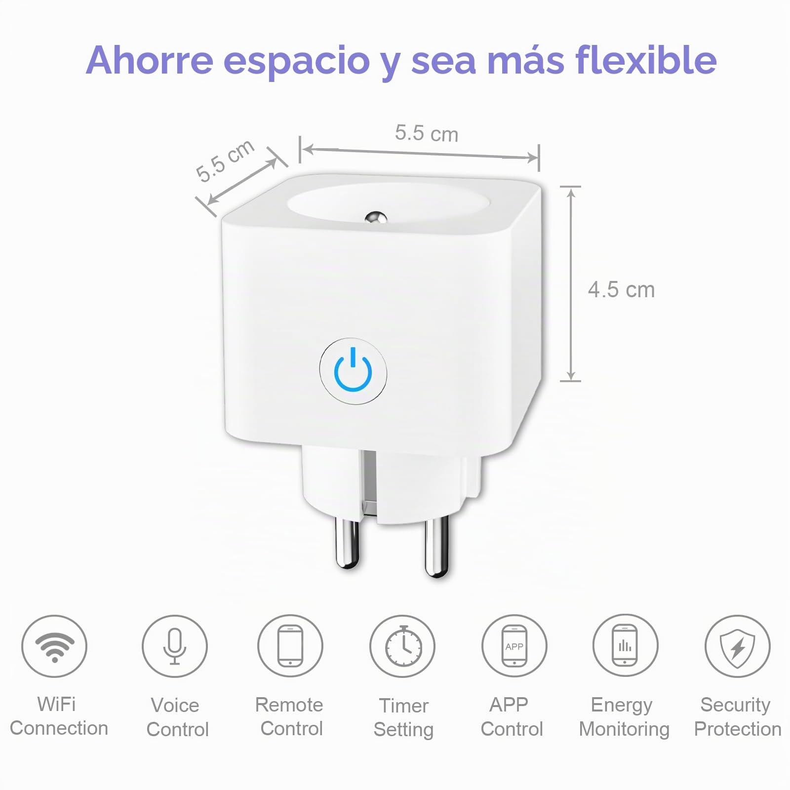 ANTELA Enchufe WiFi (FR) 16 A, 4 unidades