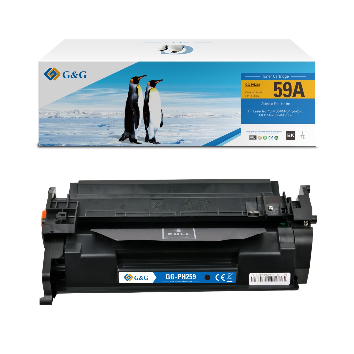 Toner noir CF259A compatible HP LaserJet Pro M404 M428 par G&G - 5