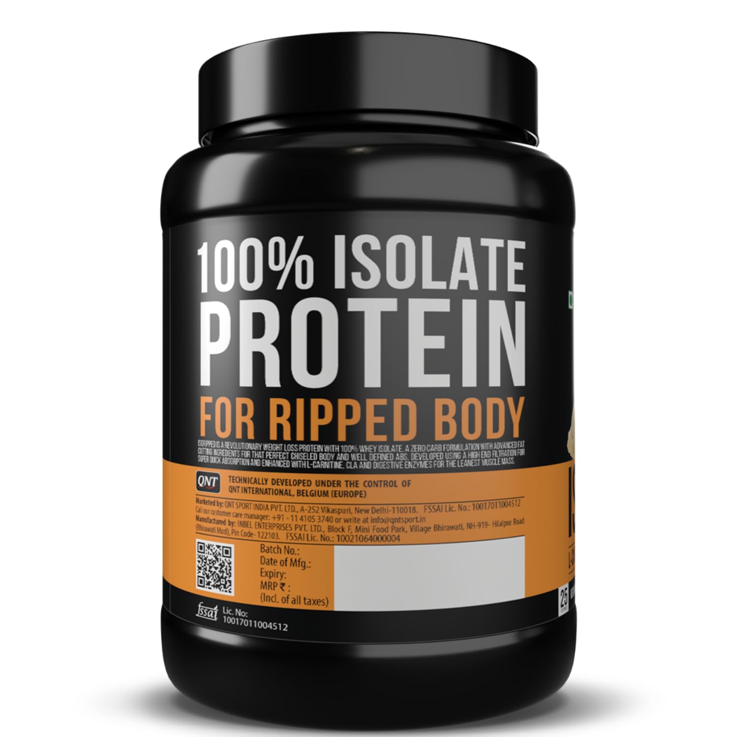 QNT ISO Ripped Whey Protein Isolate Powder | With L-Carnitine & CLA | 32g Pure Whey Isolate per Serving | Supports Lean Muscle Growth & Weight Loss | Kesar Malai Kulfi Flavor, 1 Kg — Amazon image 9