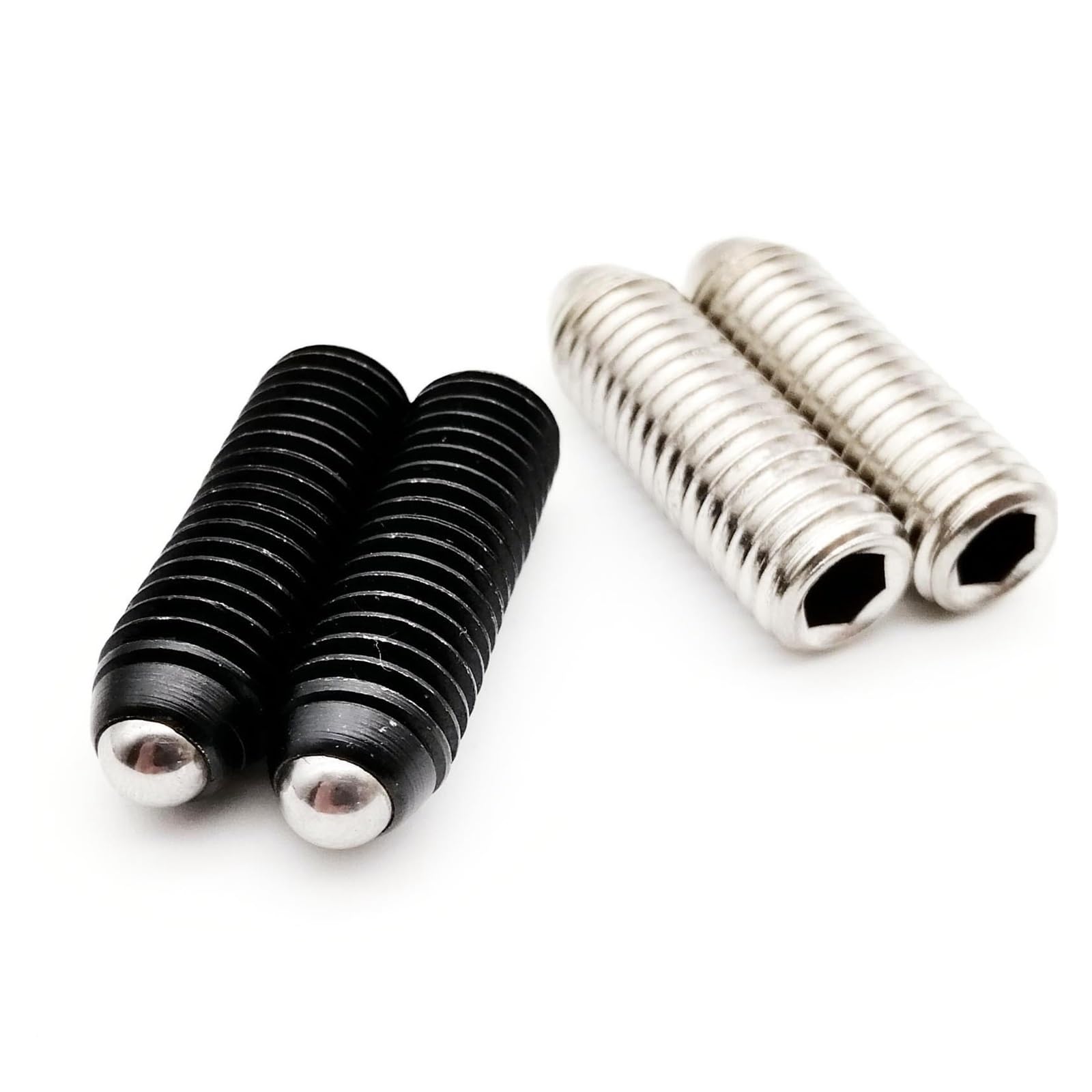 304 Stainless Steel Spring Ball Plunger Set Screw | Multicolor M3 5-16mm For Positioning Indexing Detent(Silver,16MM-M3)