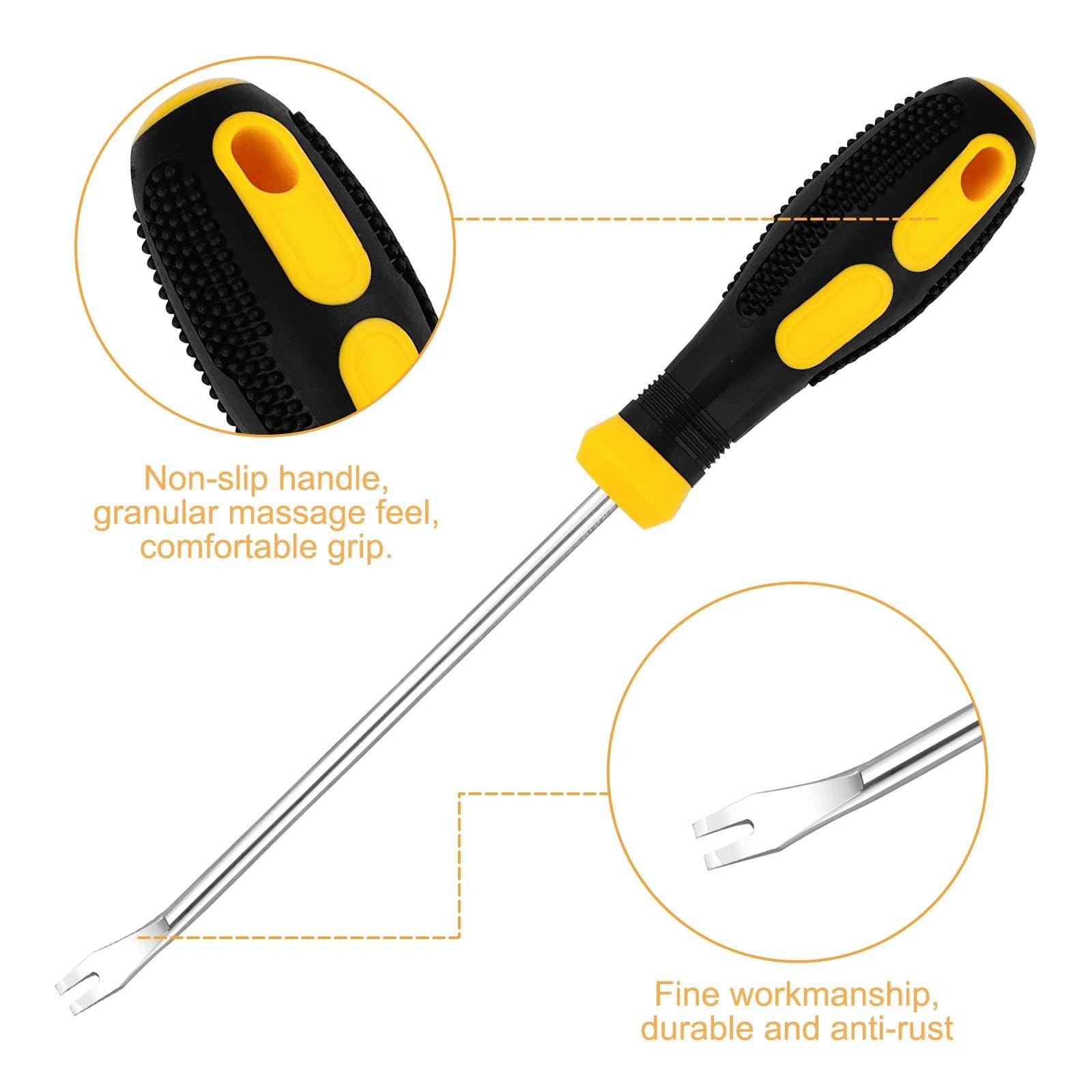 4 Pezzi Rivetti Clip Pinze Fastener Remover Puller Pinza Tool Kit, Kit Rimozione di Graffette per Tappezzeria con Estrattore Di Chiodi, Levapunti, Per La Lavorazione Del Legno Rimozione