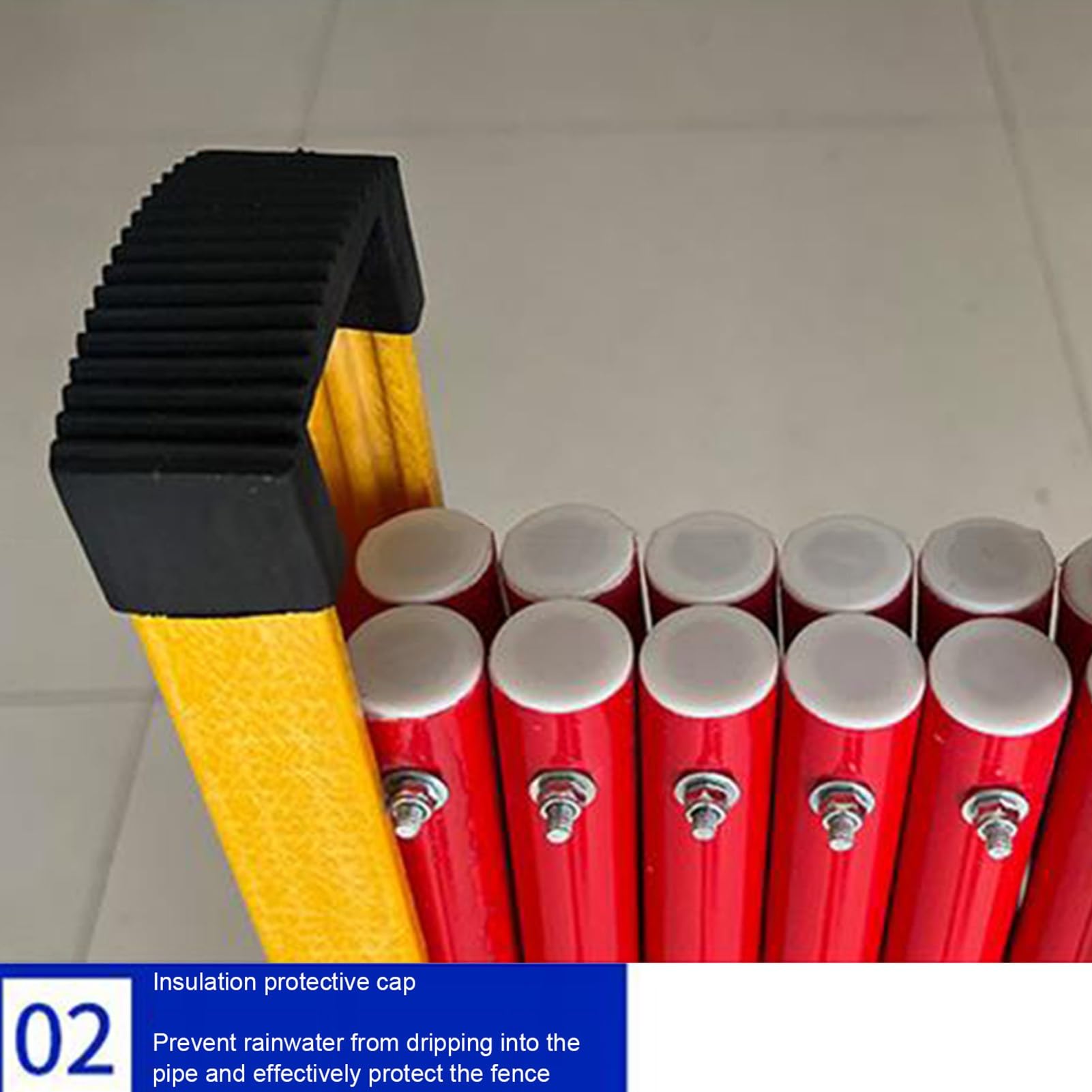 Puerta de control de tráfico extensible portátil con ruedas, plegable, Securi Bcade, retráctil, diseño de tijera, color rojo, 47 x 197 pulgadas.