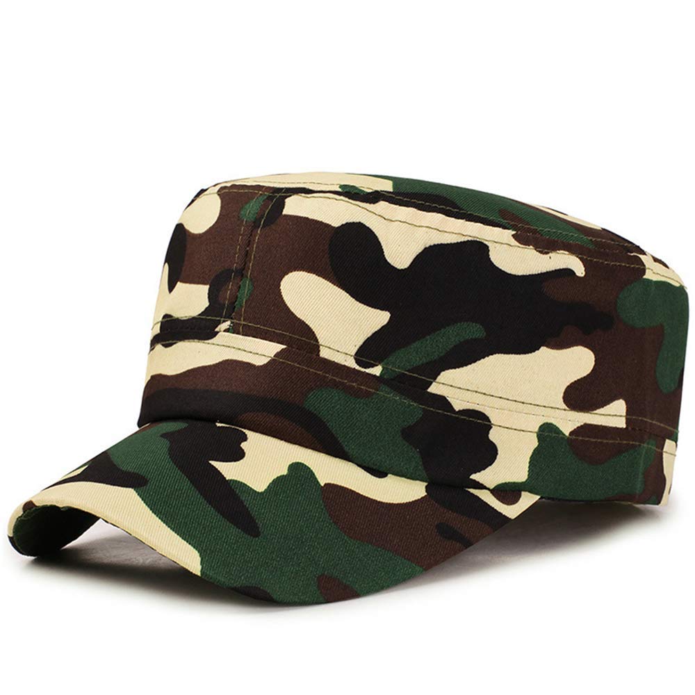 ZffXH Commercio all'Ingrosso 6/12 Pack Camouflage Tactical Army Hat Estate Militare Cadetto Baseball cap,Flat Top