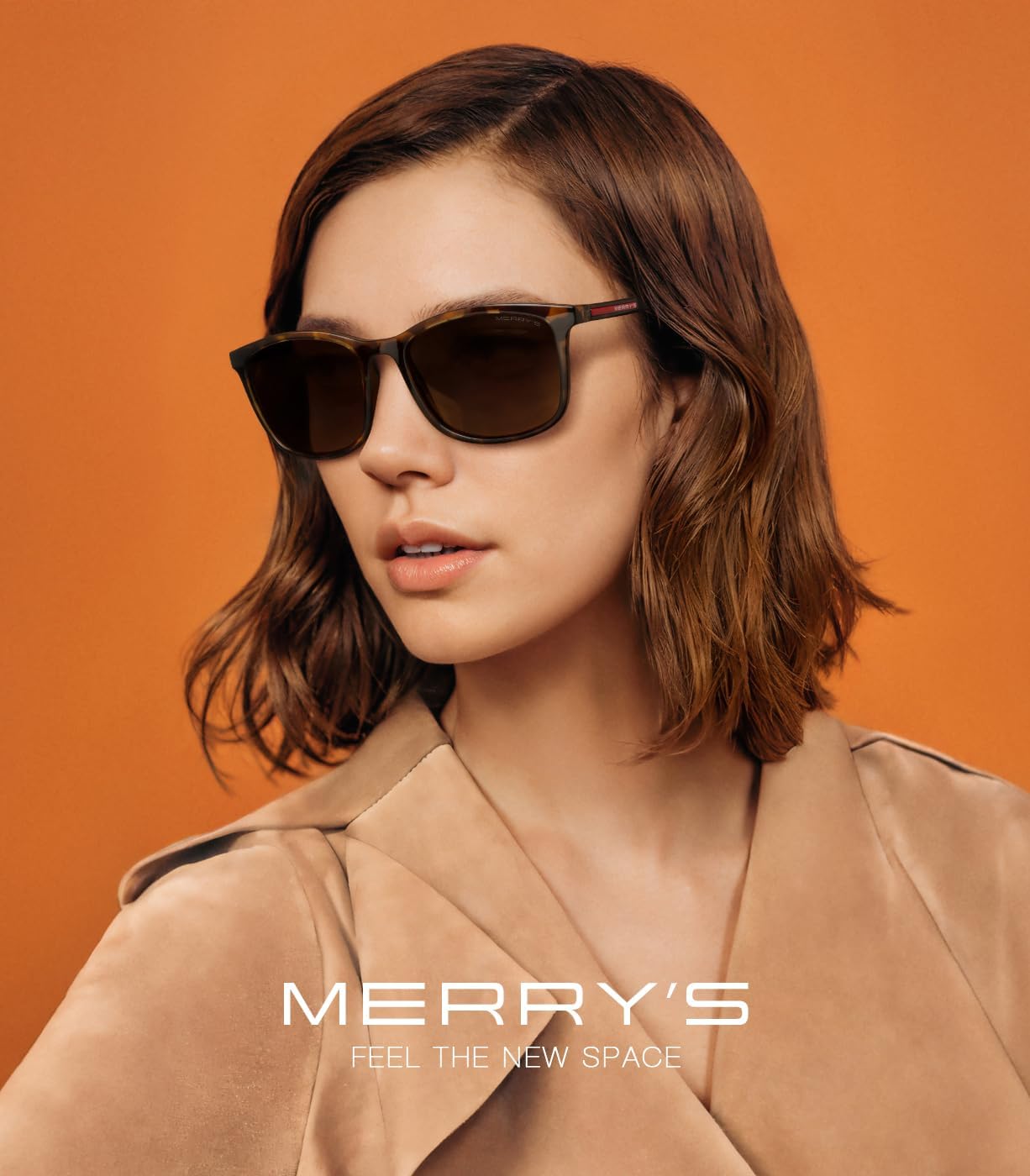 MERRY'S Square Polarized Sunglasses for Men Women Ultralight Shades Driving Fishing Golf UV400 S8668 - Image 2