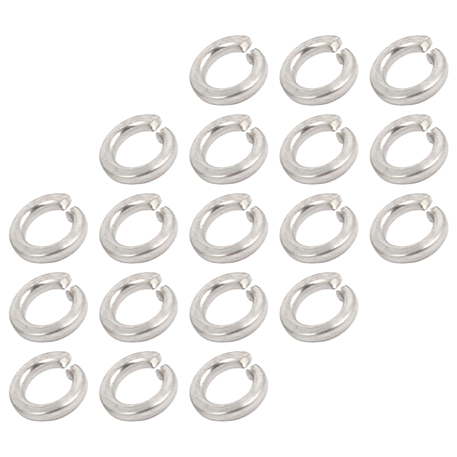 METALLIXITY Split Lock Washer (M1.6) 80Pcs, 304 Stainless Steel Spring Lock Washer Elastic Gasket - for Household Applications-image-9