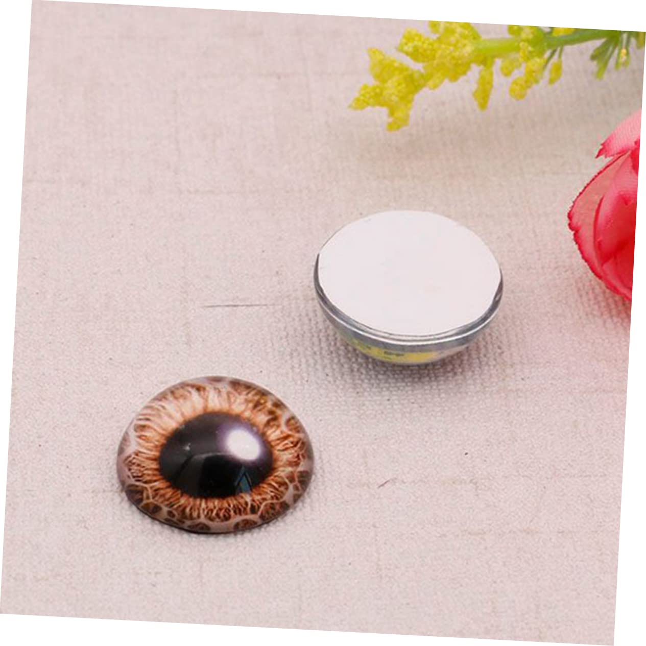 jojofuny 100 Piezas Dyy Pegatina Ojos Dyy Accesorios De Juguetes DIY Manualidades Globos Oculares Ojos De Dragon Dyy Ojos De Animales Falsos Ojos Falsos Dyy Muñeca Ojos Vidrio