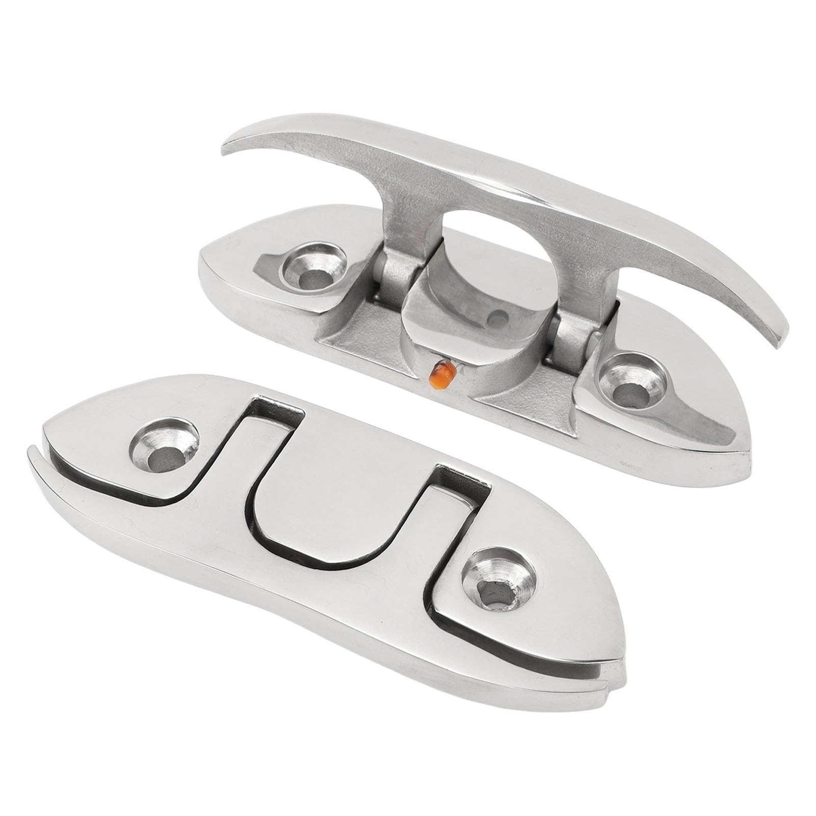 Akozon 4PCS 4.7 Pollici Bitta Pieghevole per Barca 316 Bitta Pieghevole per Barca Acciaio Inossidabile Marine Dock Corda di Ormeggio Bitta per Barca Accessori per Yacht FRPGonfiabili