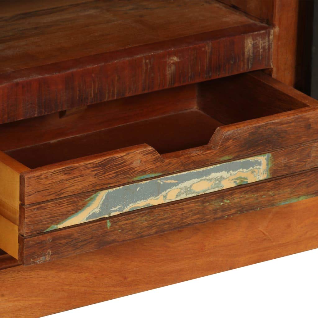 vidaXL Mobile Porta TV in Legno Massello di Recupero Vintage Armadietto Basso