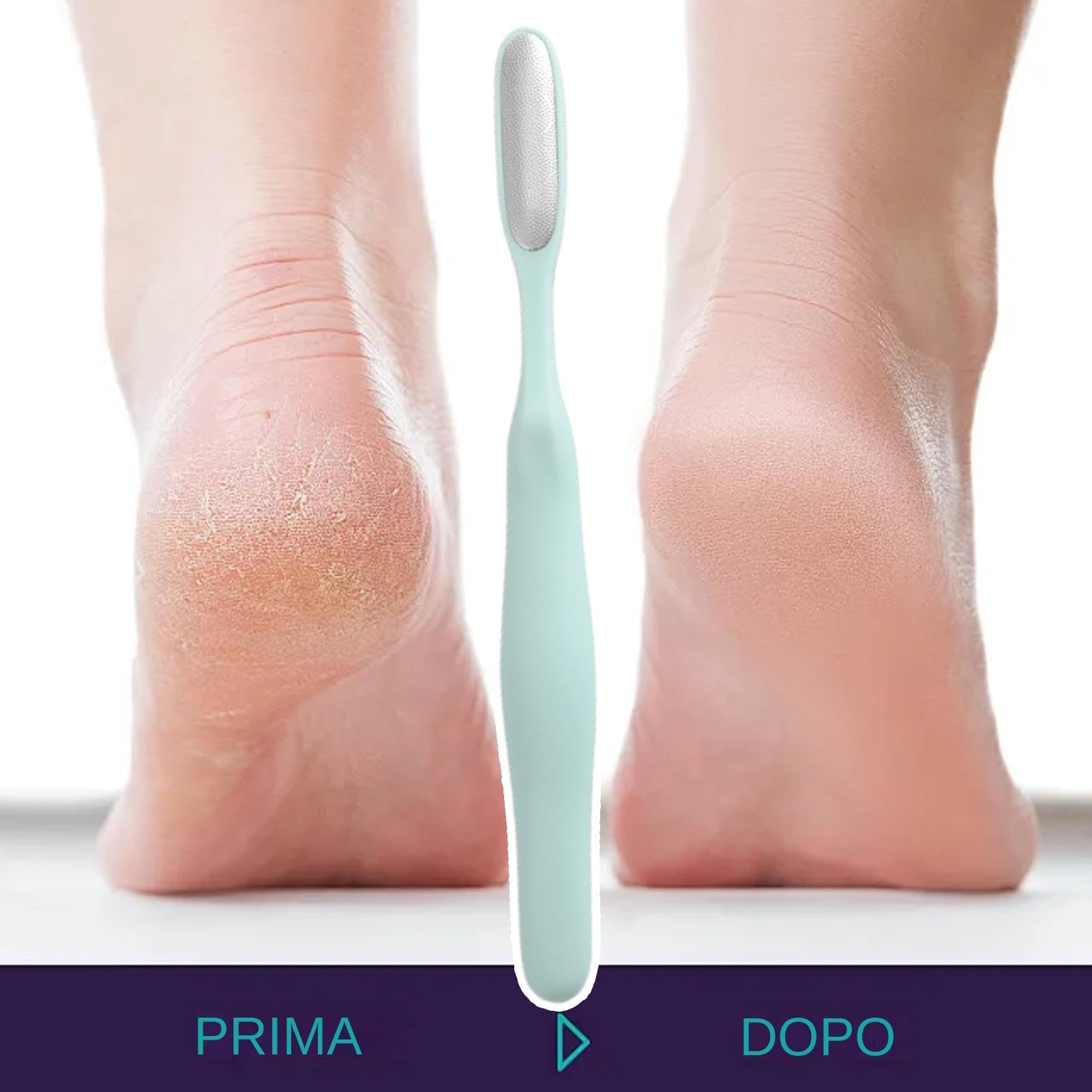 Cepillo de limpieza de espacios entre los dedos de los pies, para eliminar los callos de las limas de los pies,Herramienta reutilizable para eliminar la piel agrietada de acero inoxidable - Li