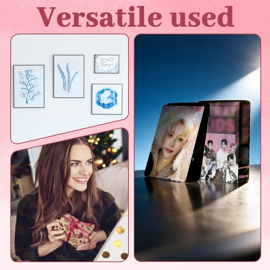 Carte SK Set con 2 Portachiavi Figure, Carte Album Star Maschili Coreane, Regali Fan Ragazze