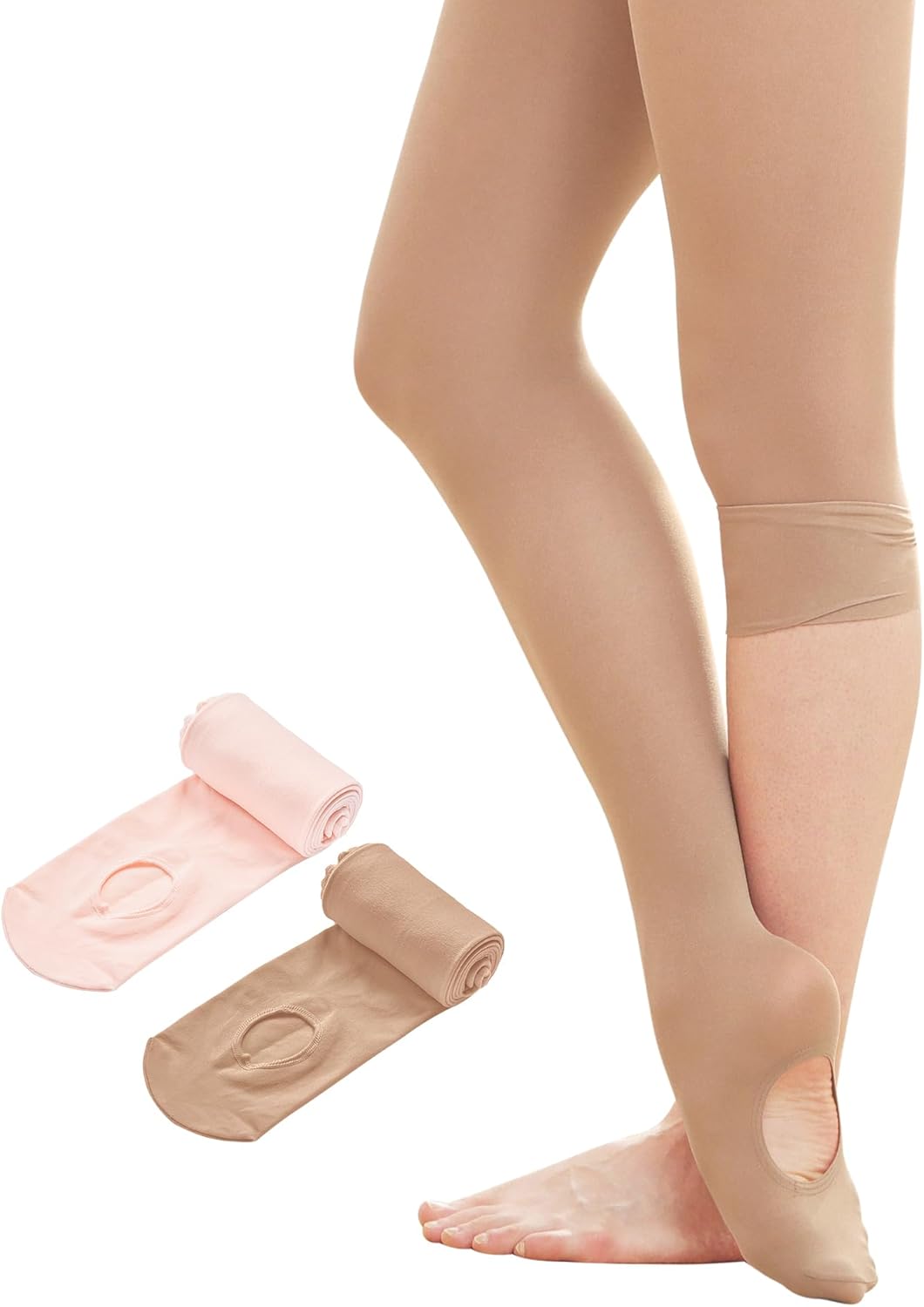 Stelle Women's Ballet Tights Convertible Dance Leggings Ultra Soft Pro Transition Tight