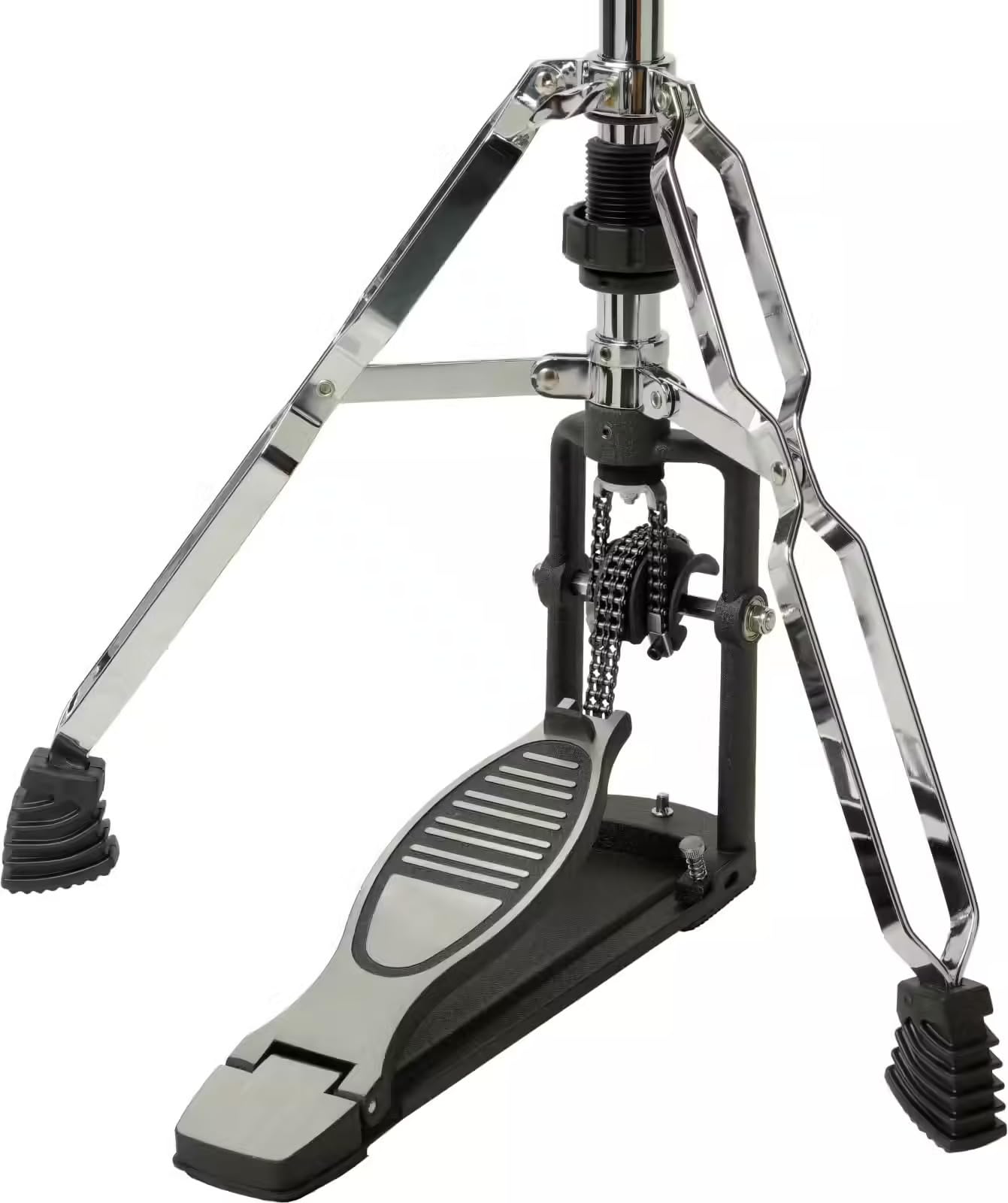 WOODBRASS NYX H-1500 Pédale Charleston Hi-Hat Double Embase Rotative – Support Hi-Hat Batterie Robuste Aluminium/Acier avec Memory Lock, Stable et Durable