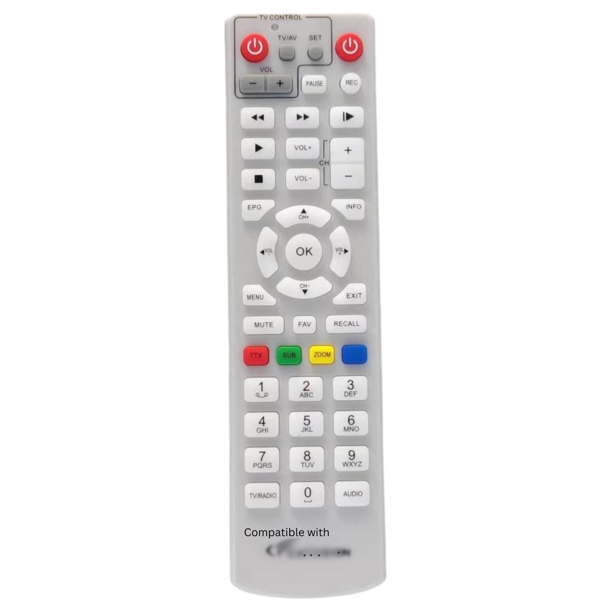 Generic Remtoe Control For Catvision Free To Air Set Top Box Dvb - White (B0CNTQK8TP) Amazon Price History, Amazon Price Tracker