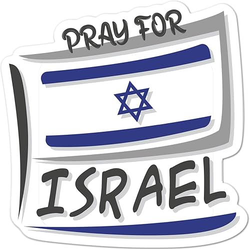 Pray For Israel Sticker Decal For Tumbler