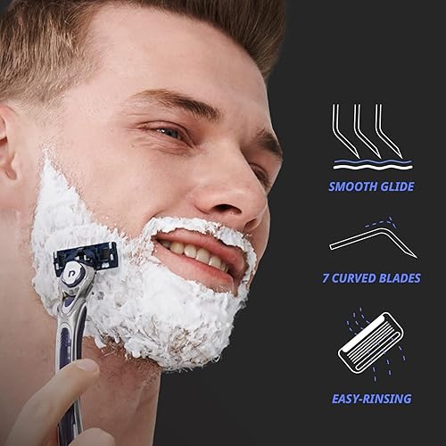 Miniatura 4 de La primera y única rasuradora del mundo con sistema de siete cuchillas Dorco Pace 7 paquete económico 1