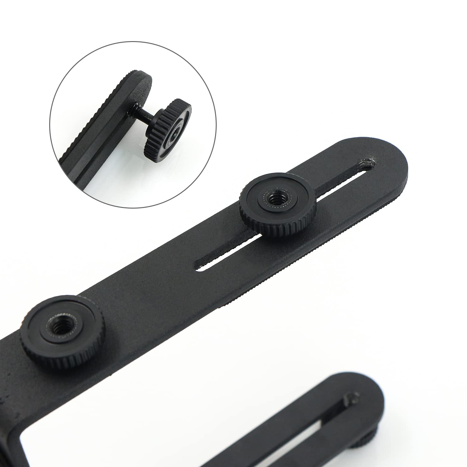Support Flash Double Forme L - Accessoire D'appareil Photo Plaque Sabot Speedlite Métal Pour Appareil Reflex Numérique Microphone Téléphone Fixture, Fixation Trépied, Réglable