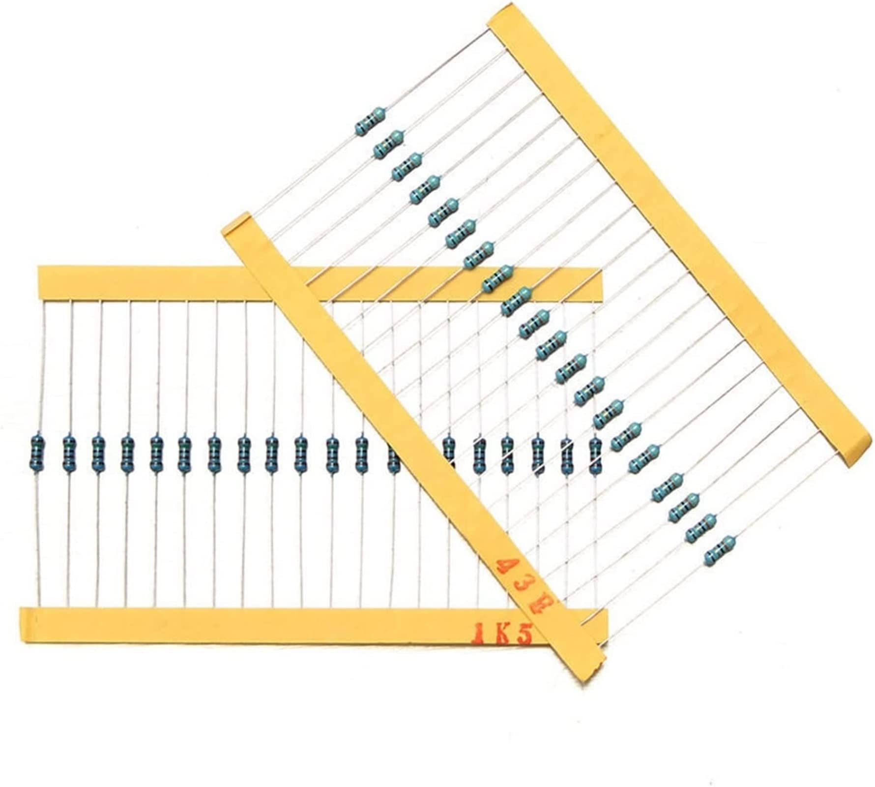 Accesorios electrónicos Kit de condensadores 2600 piezas 130 valores 1/4 W 0,25 W 1% resistencias de película metálica paquete surtido conjunto lote resistencias kits surtidos condensadores fijos con