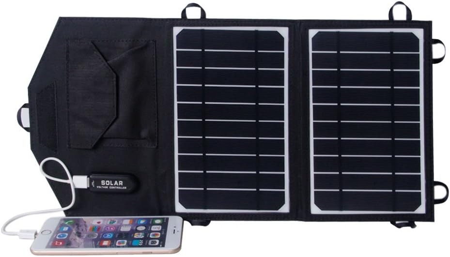 KINGSOLAR Foldable Solar Charger 8W USB Output 5V*1.4A (CE Certification,Folding,Portable,Intelligent Voltage Stabilization Control)