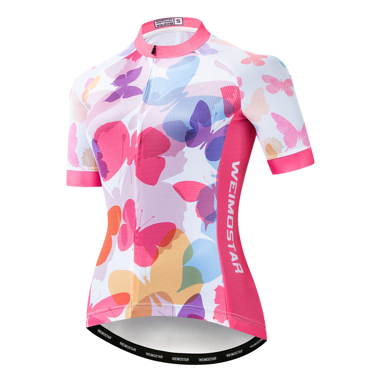 weimostar Fahrrad-Trikot für Damen, Mountainbike-Kleidung, Sommer-Rad-Top, kurzärmlig, MTB-Jersey, schnelltrocknend