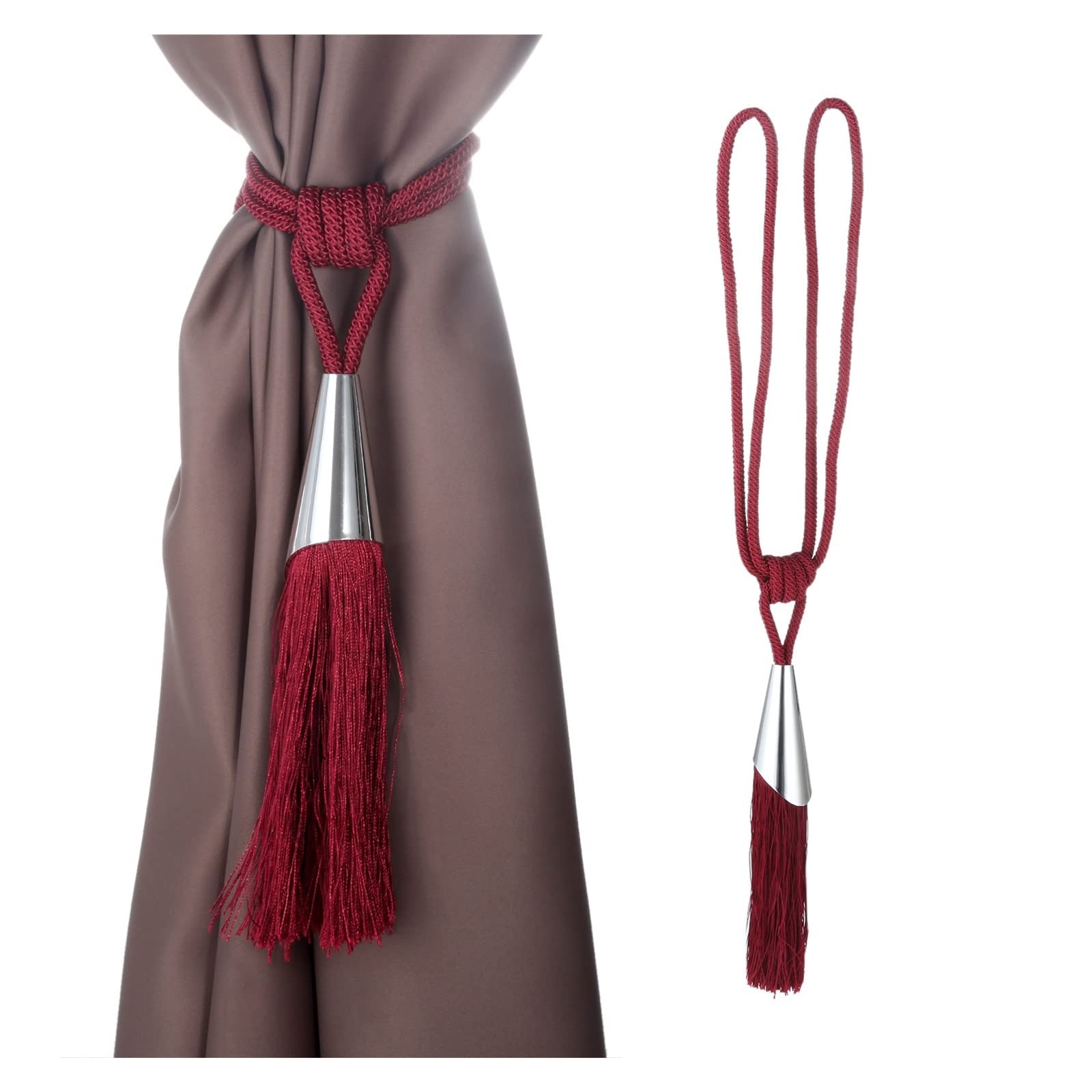 Nuovi 2 Ganci per Tende, Nappe Antiche, Fermatende, Corde per Tende, Decorazione per Tende da Camera da Letto E Soggiorno.（1）