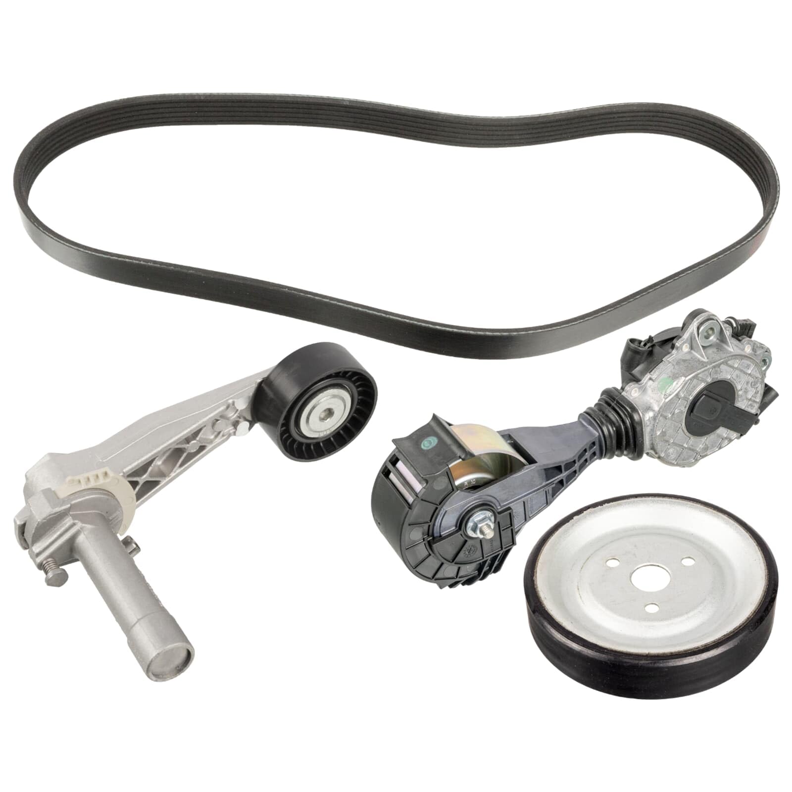 febi bilstein 107429 Keilrippenriemensatz mit Riemenspanner 1 Rippenanzahl, 1 Stück, Rippenanzahl 1, 1 Stück | Kompatibel mit: MINI MINI, Cabriolet, CLUBMAN, CLUBVAN, COUNTRYMAN, Coupe, PACEMAN, Roadster