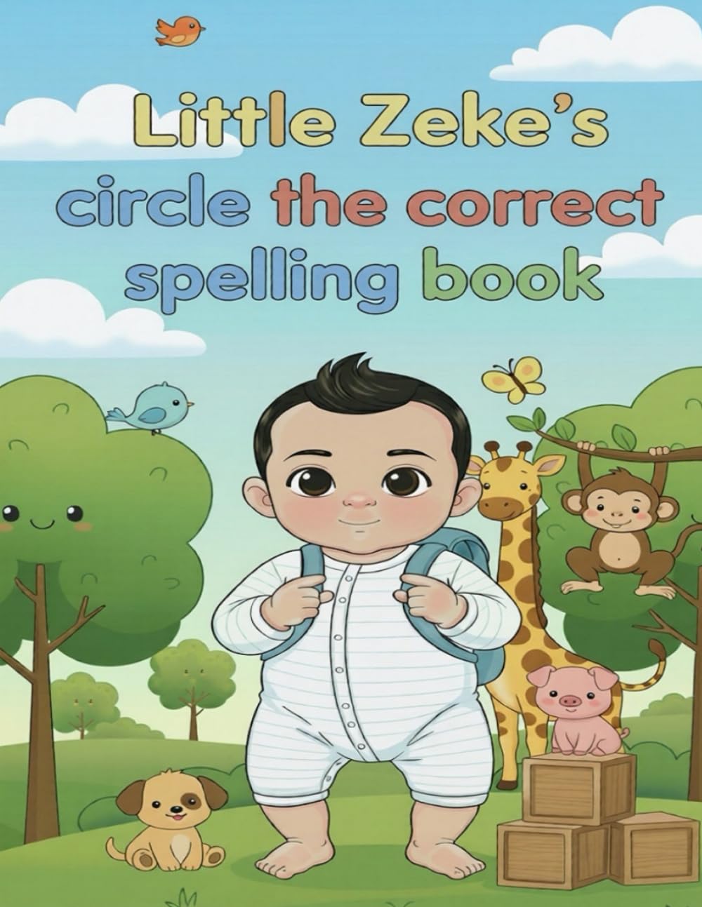 Little Zeke's Circle The Correct Spelling Book: The Ultimate First Spelling Challenge for Mini Explorers