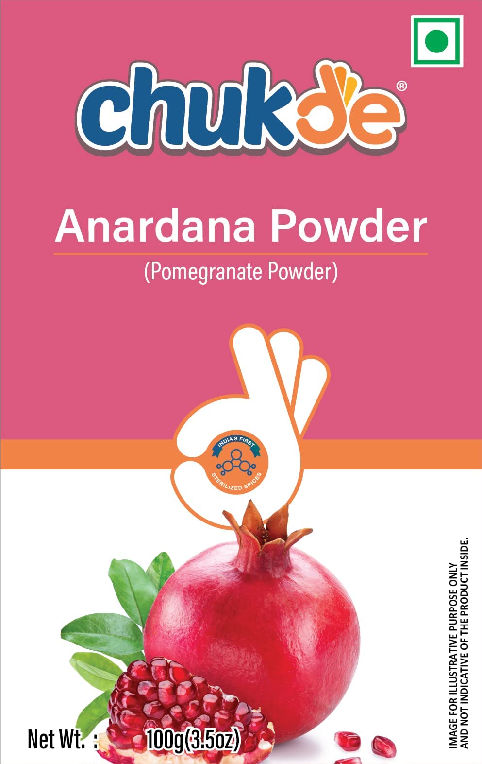 Chukde Anardana Powder/Dried Pomegranate Seeds Powder - 100 Gm | Ideal for Spice Blends, Marinades, Vegetable Dishes, Chutneys - Laboratory Tested and Hygienically Packed (B0C4GXJ9JN) Amazon Price History, Amazon Price Tracker