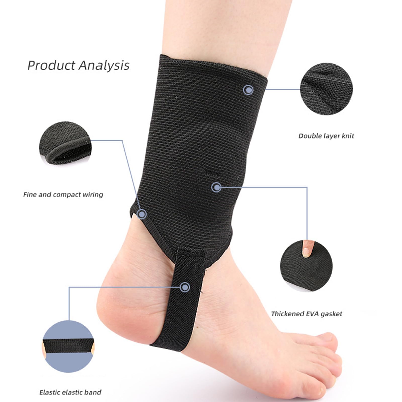 Manchon de compression respirant pour cheville pour baseball, basket-ball, football, course à pied