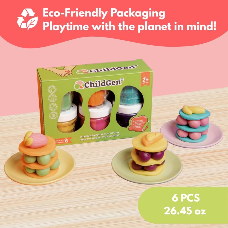 Miniatura 4 de Juego de masa de juego natural, no tóxico, súper suave, masa de larga duración, masa de modelado, artes y manualidades para niños, juguetes