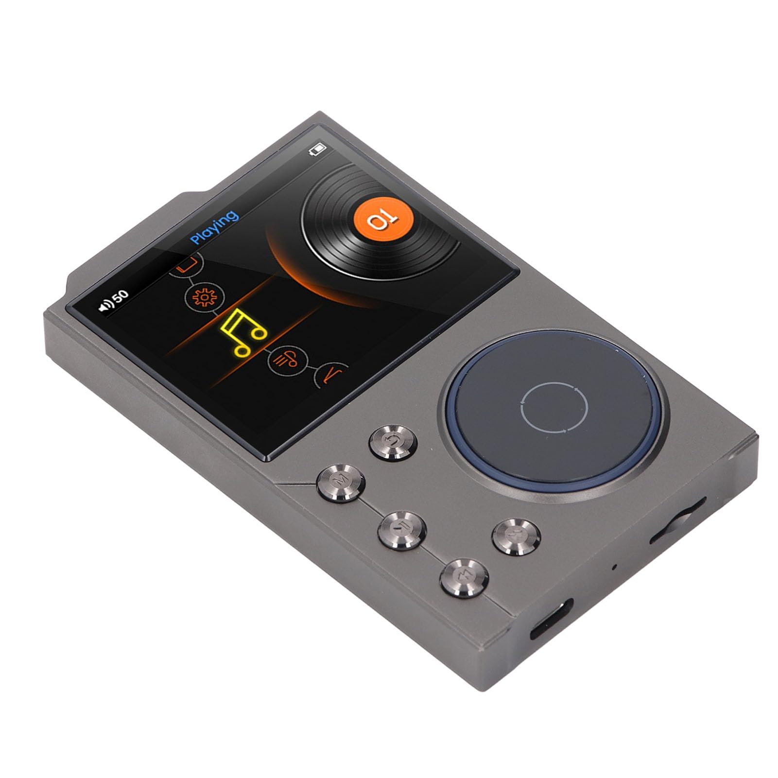 Odtwarzacz MP3 HiF, Odtwarzacz Hi Res, Cyfrowy Odtwarzacz Muzyczny Bluetooth 5.3 Bezstratny DSD FLAC HD HiFi Przenośny Odtwarzacz MP3