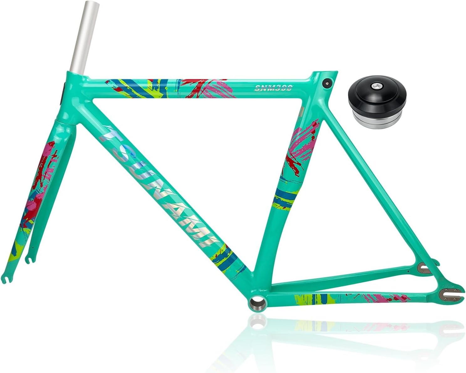 49CM 52CM 55CM 58CM Fixed Gear Bike Frameset C Brake 700C Track Bike Frame Aluminum Alloy Bike Frames Quick Release 100/120MM BSA BB68mm