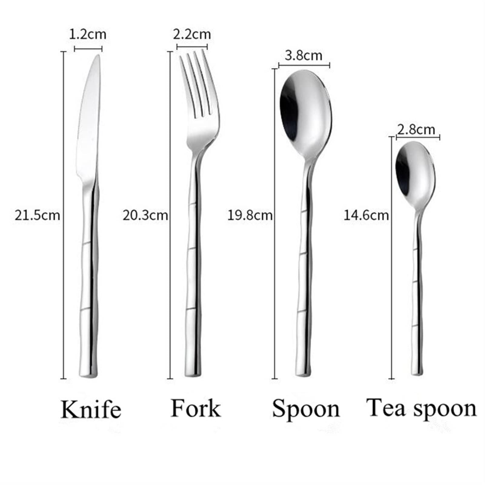 Ensemble de couverts en or Ensemble de couverts portables Ensemble de salle à manger Vaisselle de table en acier inoxydable Ensemble complet de cuillères et fourchettes de cuisine Ensembles de gadgets