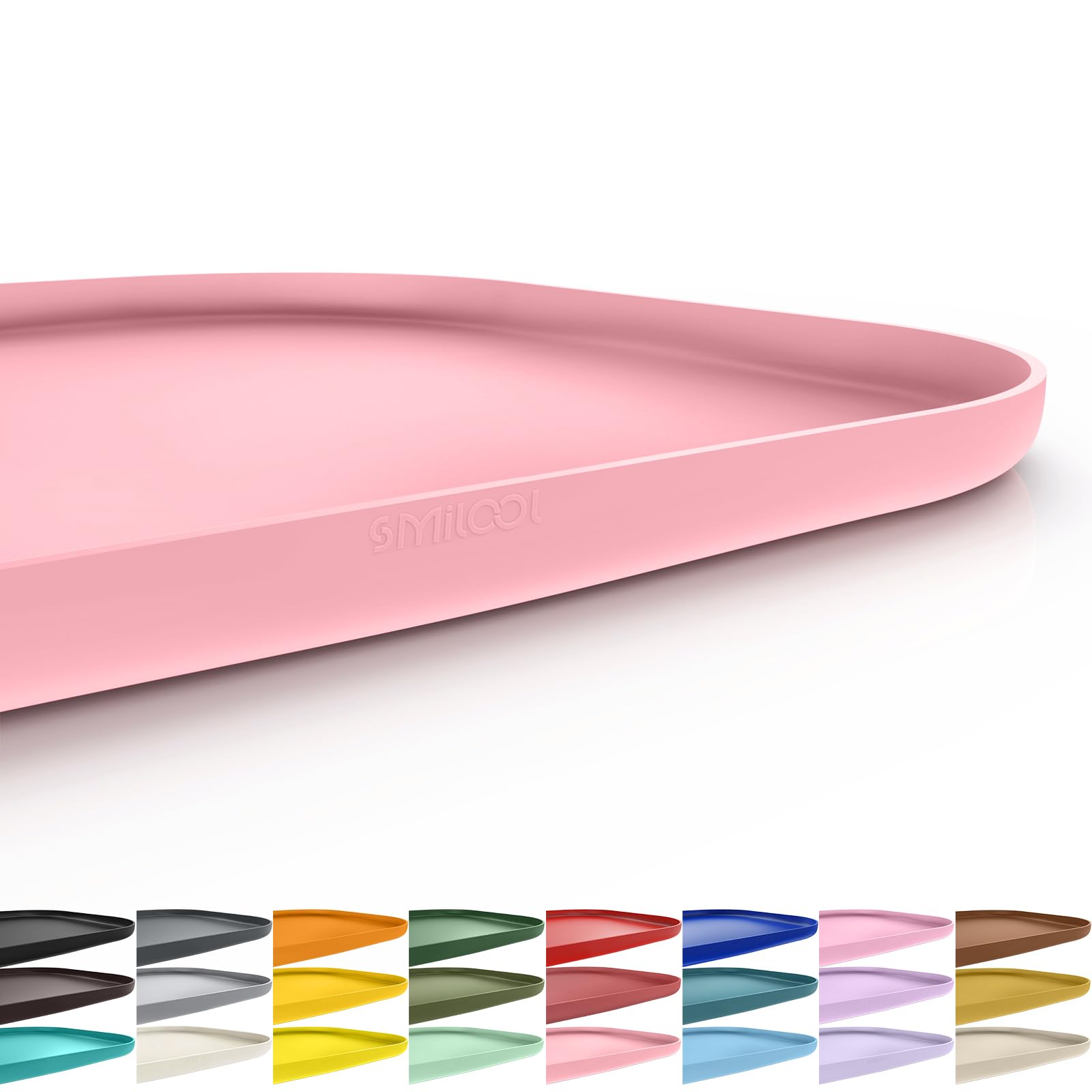 SMILOOL Waterproof Silicone Pet Food Mat with Raised Edge for Dog & Cat โ image 1